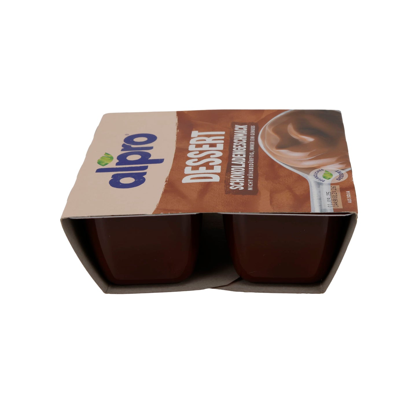Pudding au chocolat Alpro Dessert | Dessert | Pudding au chocolat végétal sans réfrigération | 500 g (4 x 125 g)