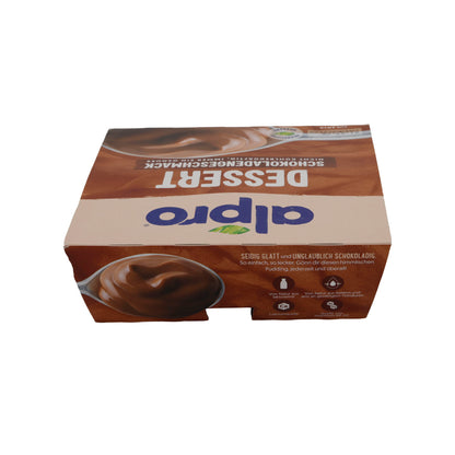 Pudding au chocolat Alpro Dessert | Dessert | Pudding au chocolat végétal sans réfrigération | 500 g (4 x 125 g)