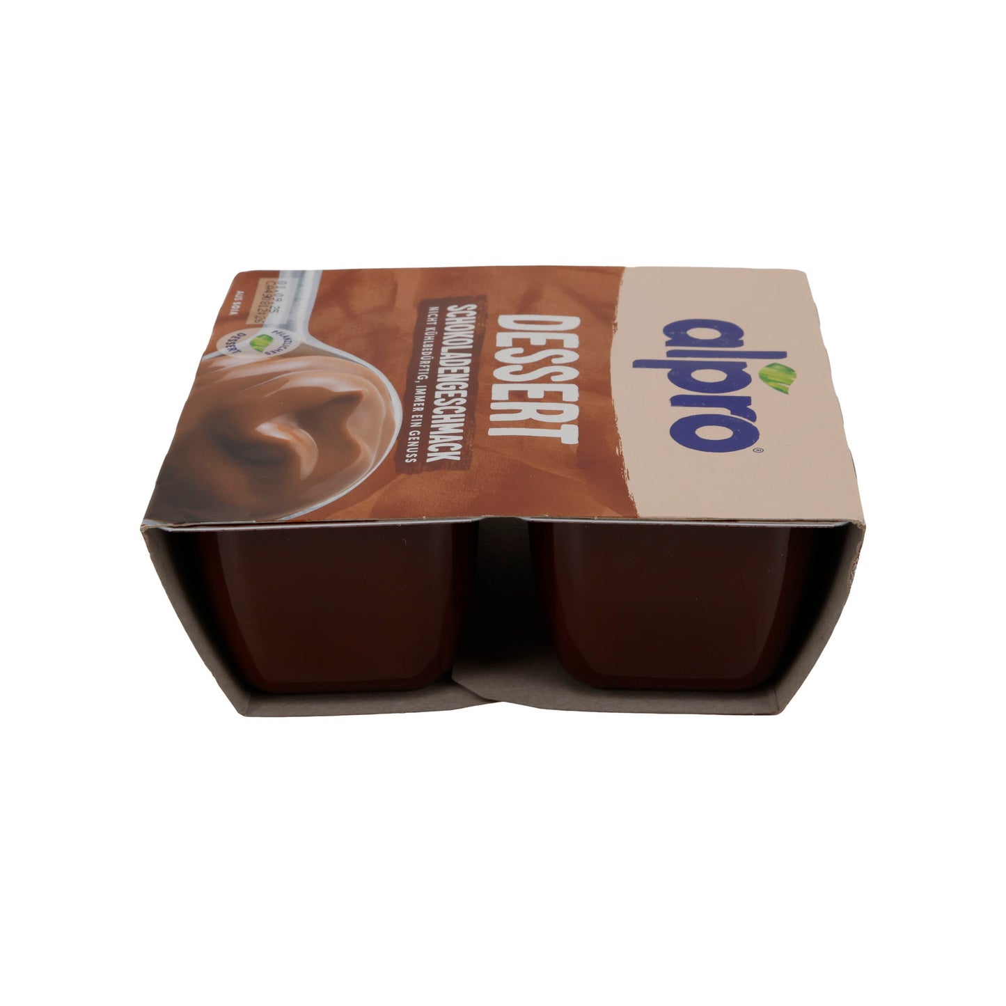 Pudding au chocolat Alpro Dessert | Dessert | Pudding au chocolat végétal sans réfrigération | 500 g (4 x 125 g)