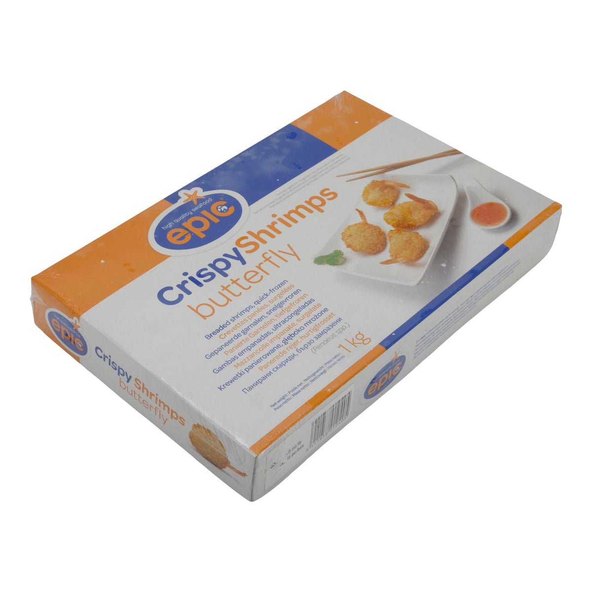 Garnelen Epic | Crispy Shrimps Butterfly | Panierte Garnelen, tiefgefroren | 1 kg EPIC