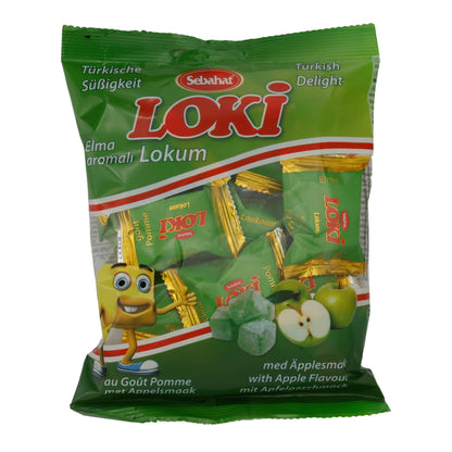 Fruchtgelei Loki Appel Aroma Lokum | Snoep | Turkse lekkernij met appelsmaak | 200 g