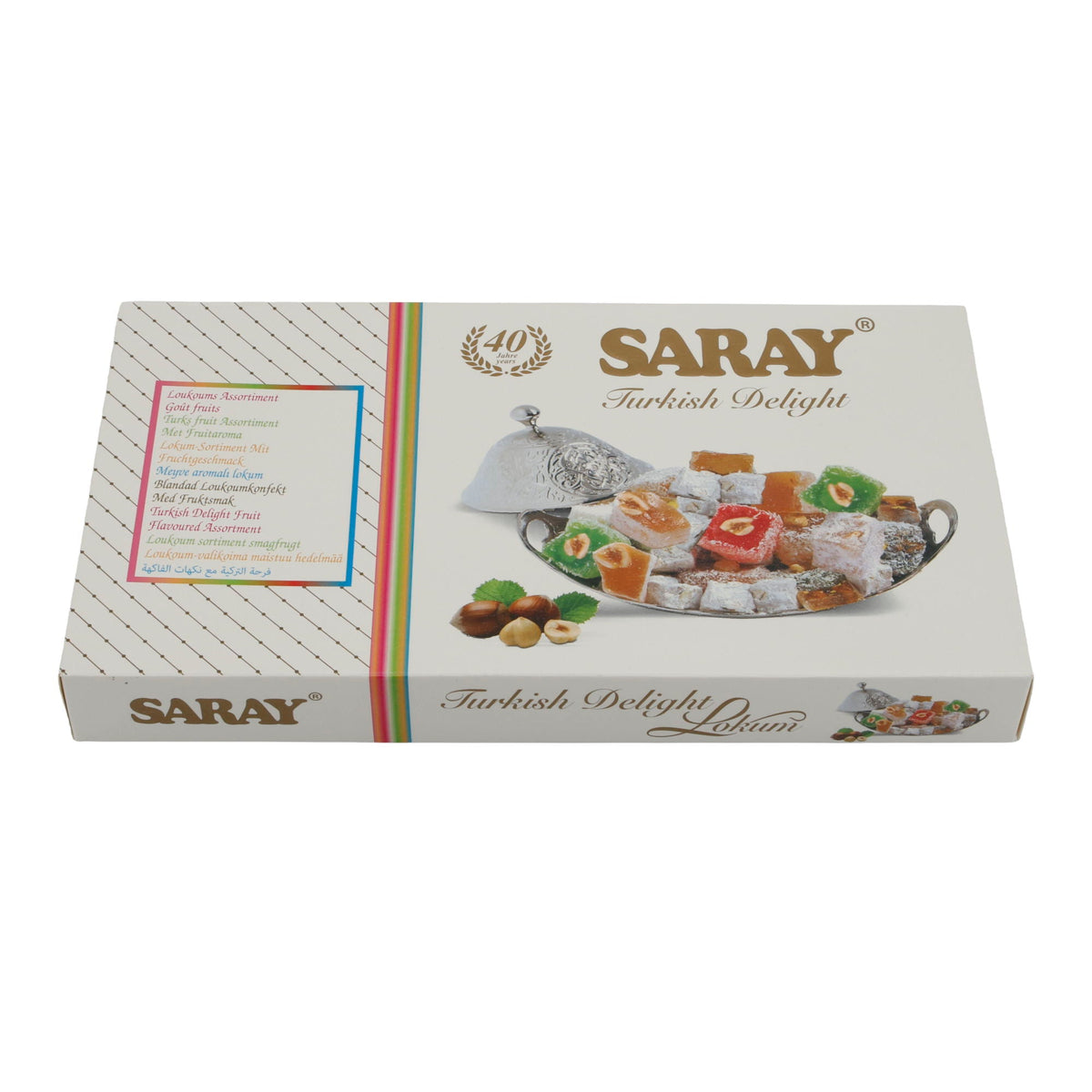 Lokum Turkish Delight Saray | Süßigkeit | mit allerlei Geschmäckern | 400 g SARAY