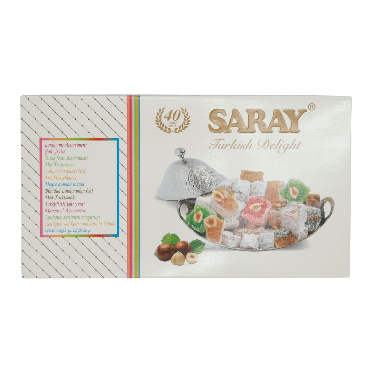 Lokum Turkish Delight Saray | Süßigkeit | mit allerlei Geschmäckern | 400 g SARAY