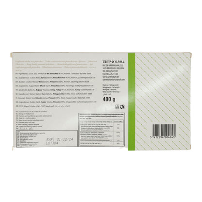 Lokum Turkish Delight Saray | Snoep | Met Pistachenoten | 400 g