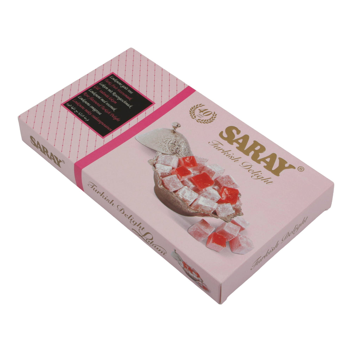 Lokum Turkish Delight Saray | Süßigkeit | Mit Rosenaroma  | 400 g