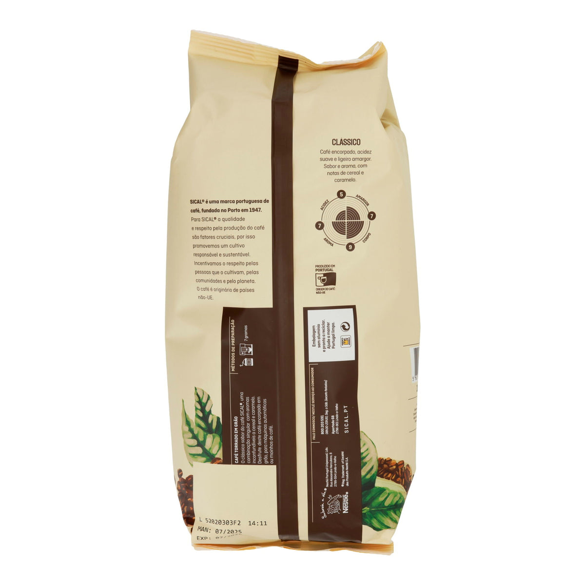 Sical Clássico 5 Estrelas – Kaffeebohnen aus Portugal (1 kg, ausgewogen & aromatisch) Taste Your World