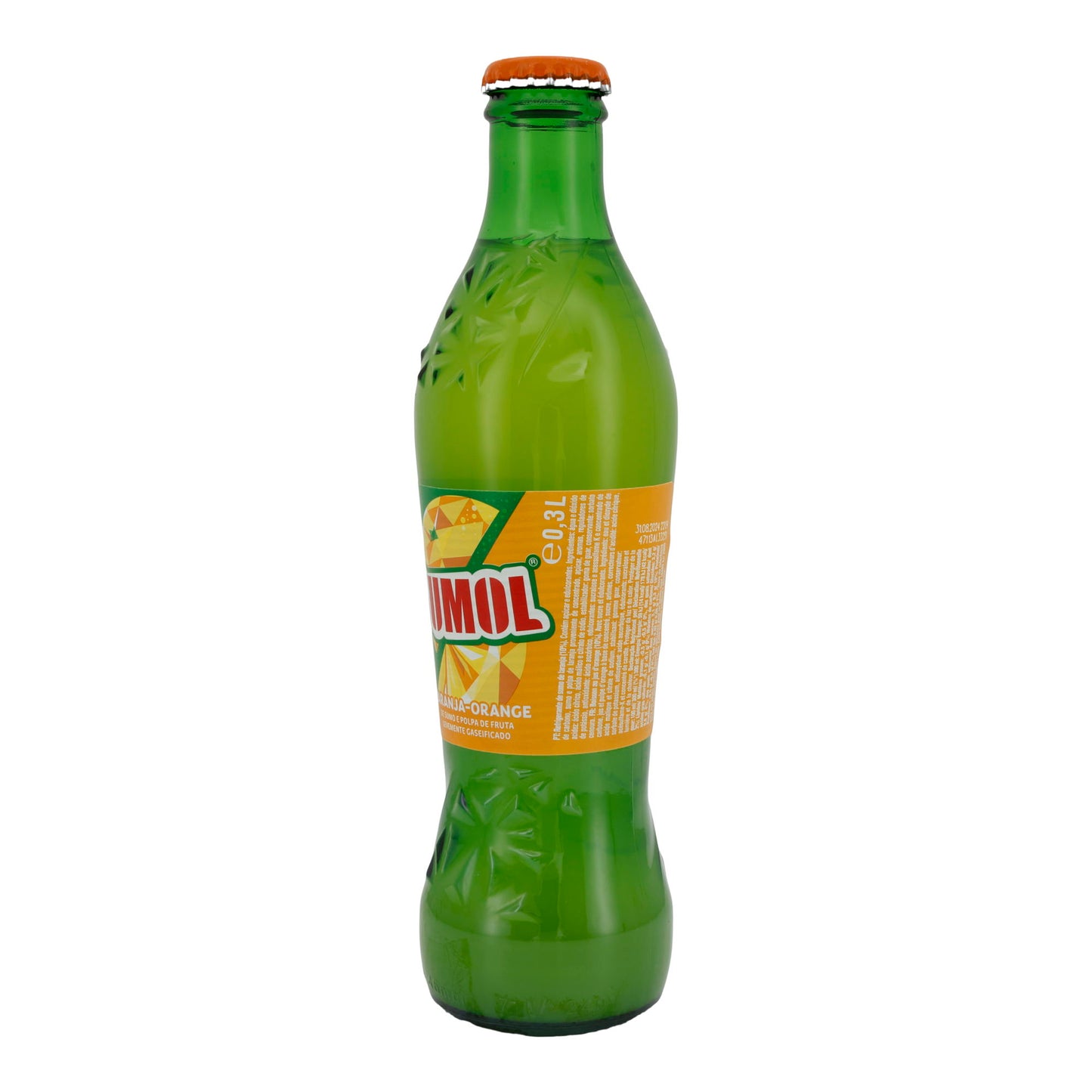 Boisson rafraîchissante Sumol | Laranja Orange | Saveur d'orange avec teneur naturelle en fruits | 0,33 l