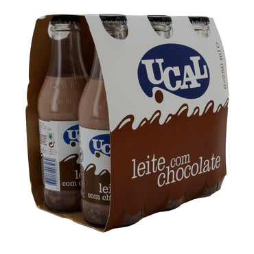 Milchgetränk UCAL Leite com Chocolate | Getränk | Schokoladenmilchgetränk aus Portugal | 6×250 ml