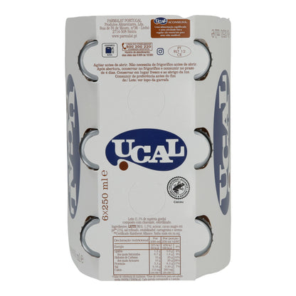 Milchgetränk UCAL Leite com Chocolate | Getränk | Schokoladenmilchgetränk aus Portugal | 6×250 ml