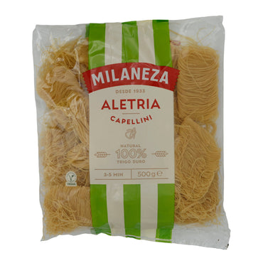 Nudeln Milanesa | Aletria Capellini | Feine Fadennudeln aus Portugal | 500 g MILANEZA