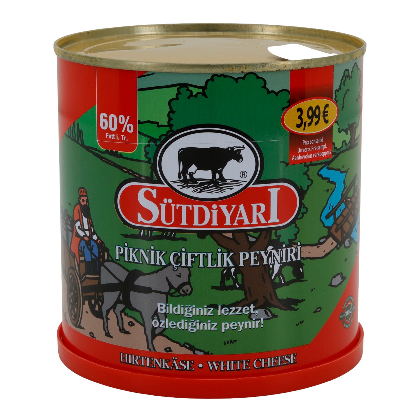 Weichkäse Sütdiyarı Piknik Çiftlik | Weißkäse in Salzlake | Traditioneller Weichkäse mit 60 % Fett i. Tr. | 750 g