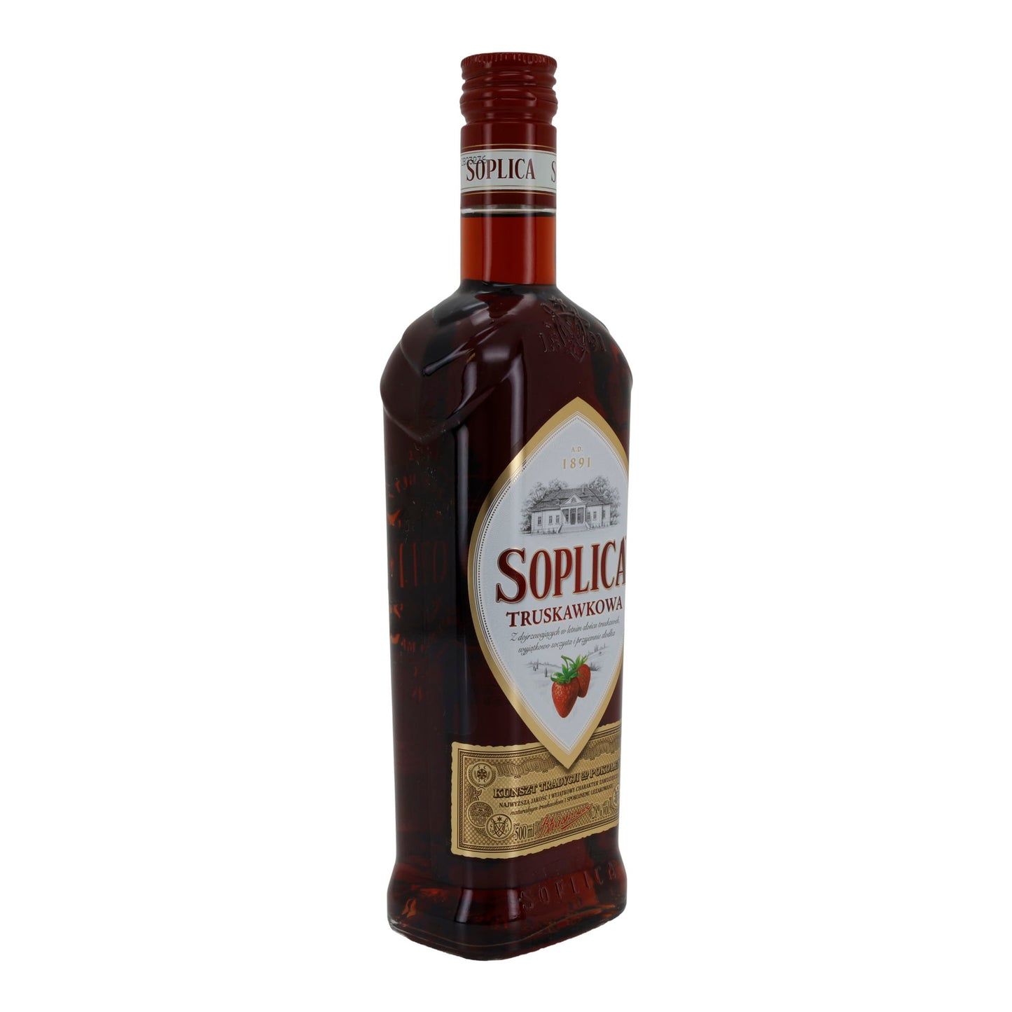 Soplica Truskawkowa | Erdbeerlikör | Fruchtig & mild | 28 % vol | 500 ml