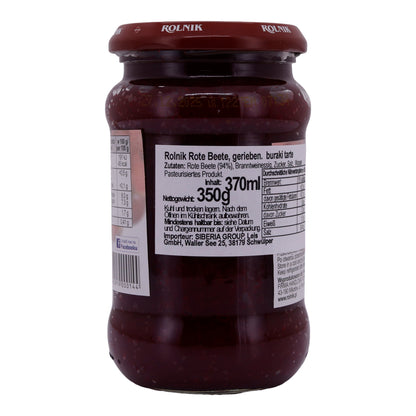 Geraspte bieten Rolnik | Gemüse | Met zuurkool | 370 ml glas (Heerlijke rode bieten)