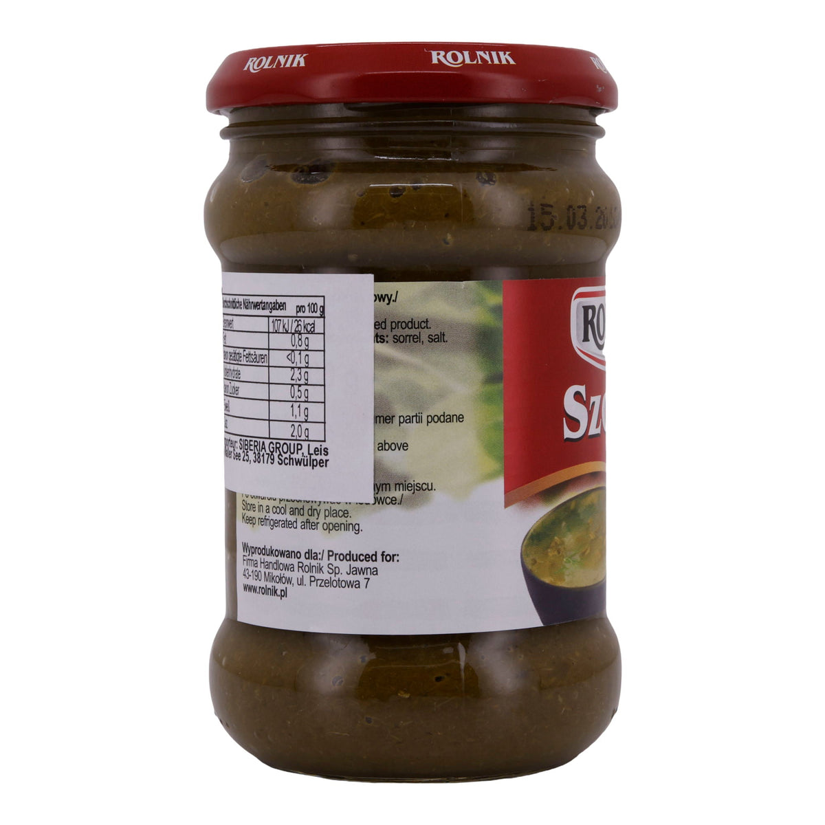 Sauerampfer Rolnik | Gemüse | Ideal für Suppen und traditionelle Gerichte | 315 ml