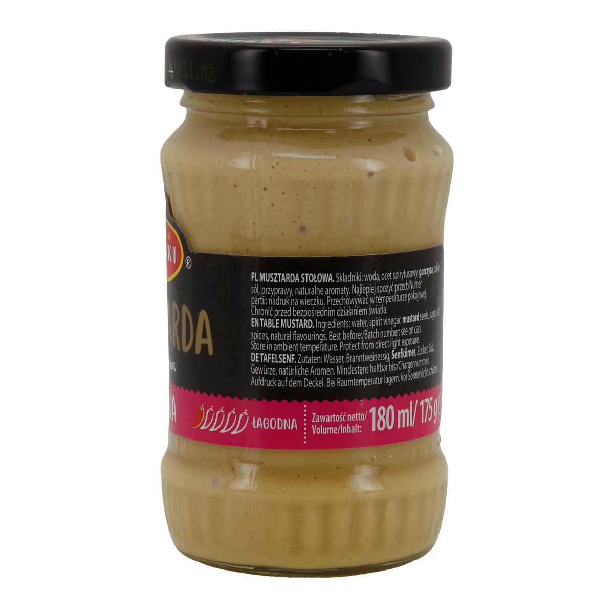 Milde Tafelsenf Roleski Musztarda Stołowa | Senf | mild | 175 g Glas (180 ml)