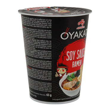 Ramen Salsa di Soia OYAKATA | Ramen Istantaneo | Gusto Salsa di Soia | Bicchiere da 63 g