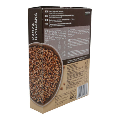 Buckwheat Emix | Buckwheat Groats | Roasted, quick to prepare, cooking bag | 400 g