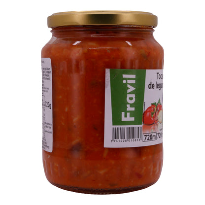 Preparazione di Verdure Fravil | Tocană de Legume | Con Pomodori e altri Ingredienti | 720g