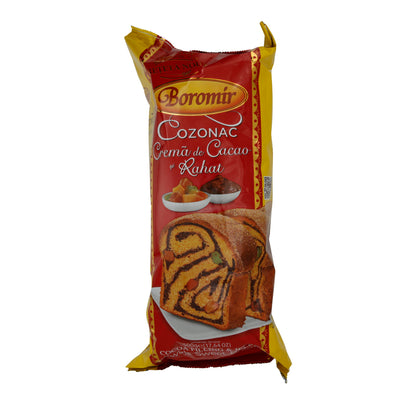 Cozonac Boromir | Con crema al cacao e rahat | Tradizionale dolce lievitato rumeno | 500 g