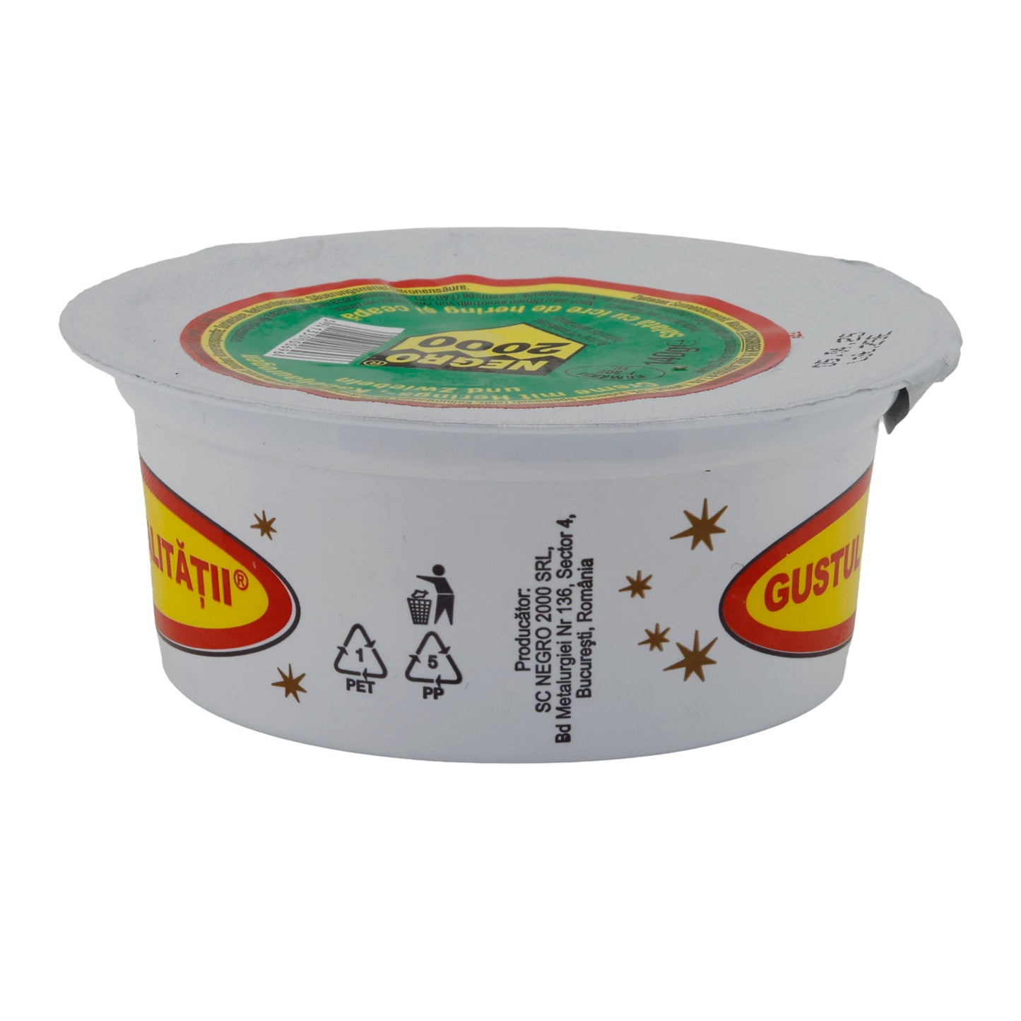Heringsrogen-Aufstrich Negro 2000 Salată cu Icre de Hering și Ceapă | Aufstrich | Mit Zwiebeln | 140 g