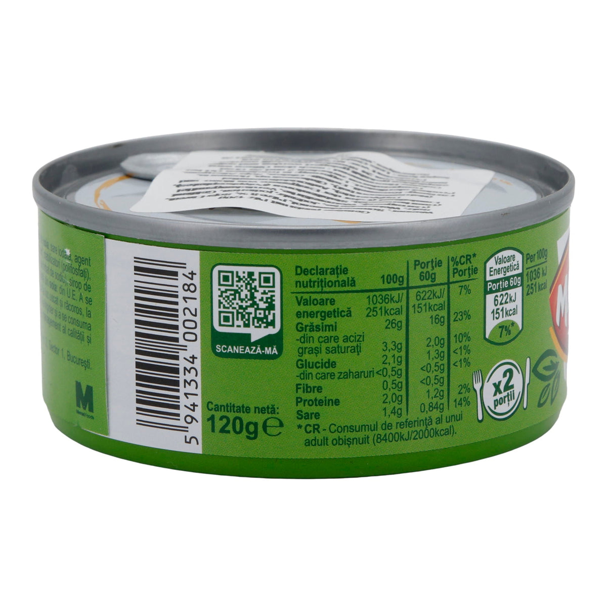 Aufstrichpaste Mandy Vegetal | Vegetarisch | Mit Pilzen | 120 g
