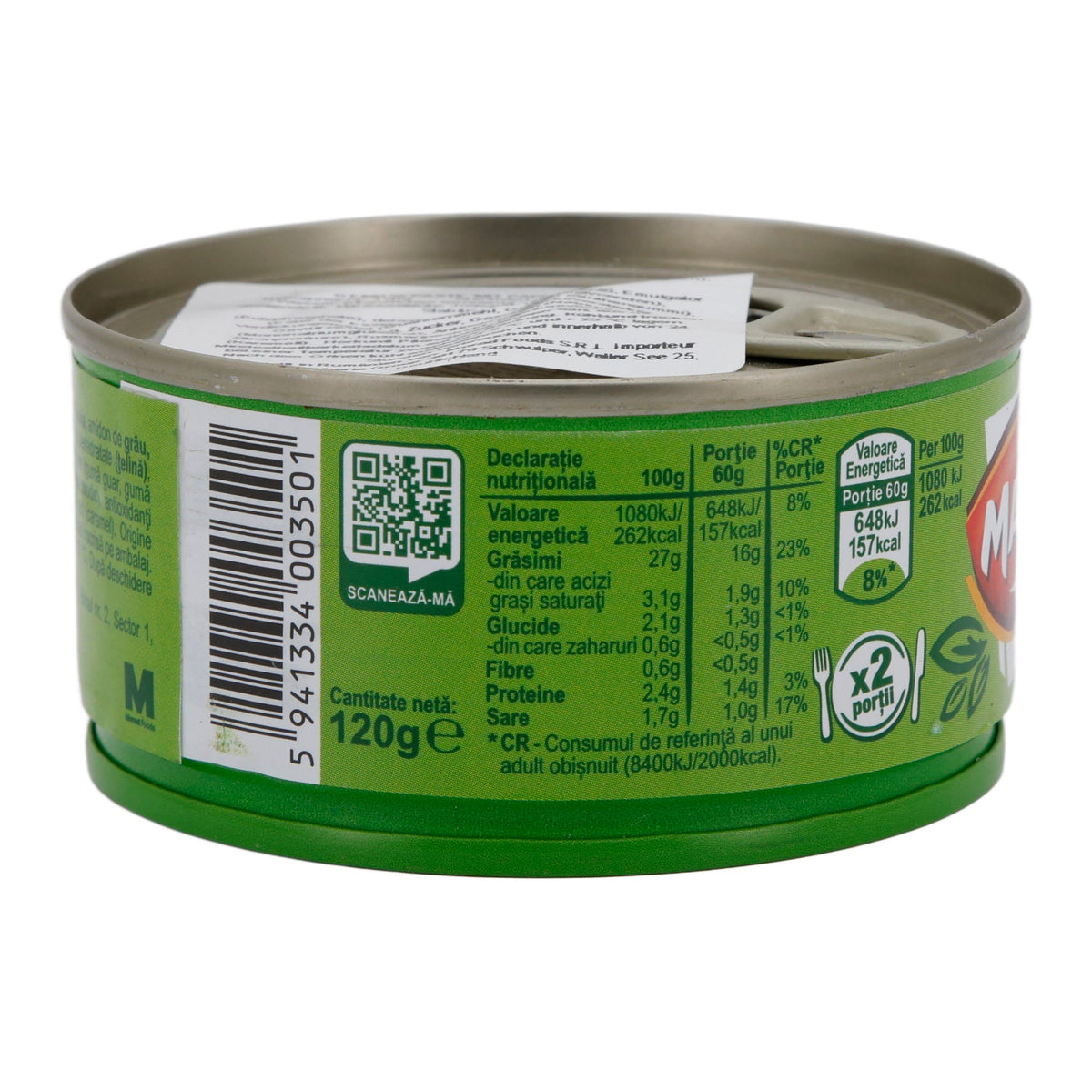 Streichcreme Mandy Vegetal | Vegetarisch | Mit Paprika | 120 g