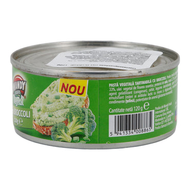Streichcreme Mandy Vegetal | Vegetarisch | Mit Brokkoli | 120 g