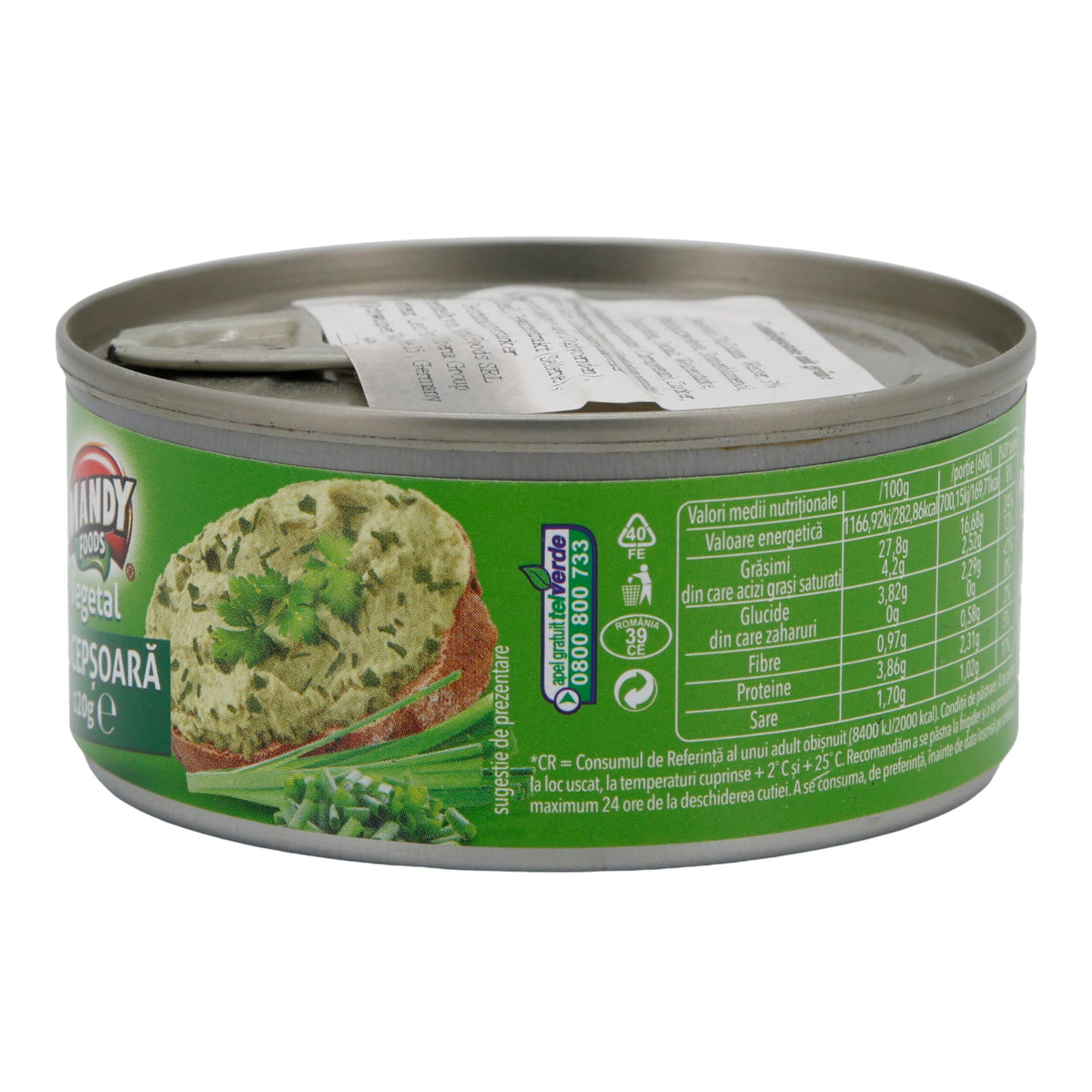 Pastă cu Ceapă Mandy Vegetal | Vegetarische Aufstrichpaste | Mit Zwiebeln | 120 g