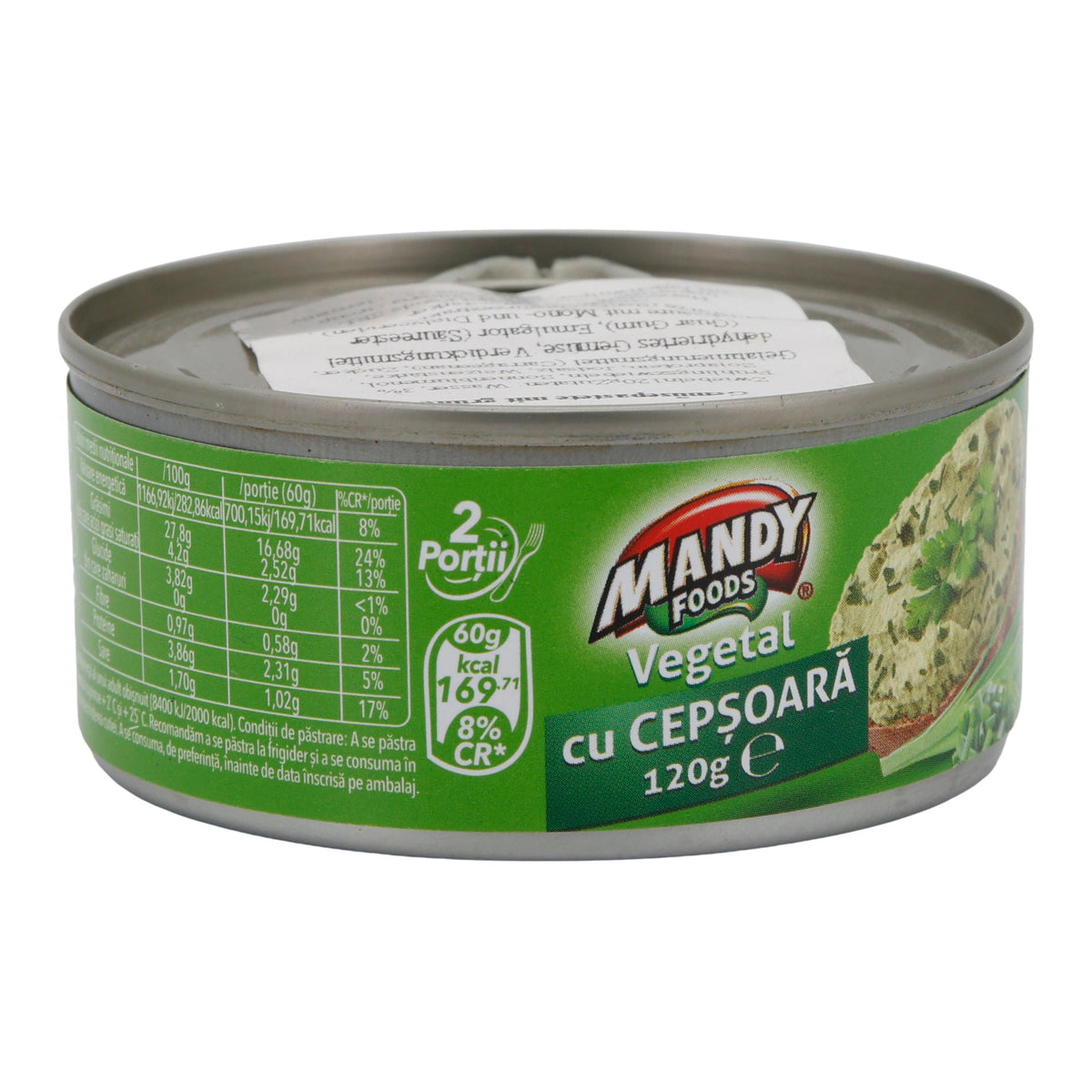 Pastă cu Ceapă Mandy Vegetal | Vegetarische Aufstrichpaste | Mit Zwiebeln | 120 g MANDY