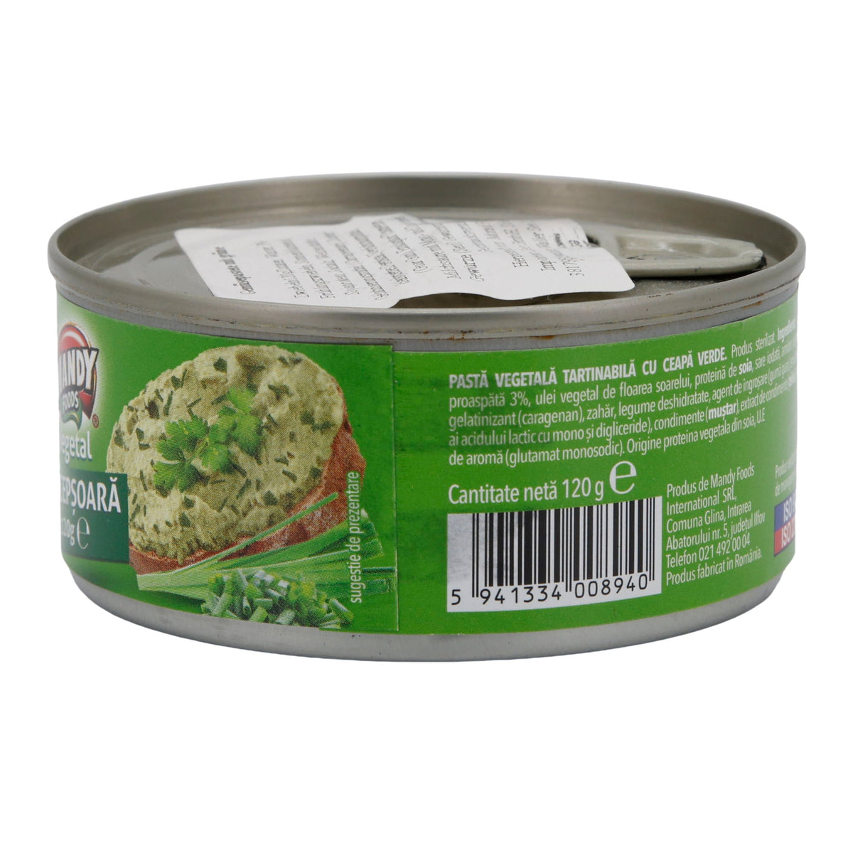 Pastă cu Ceapă Mandy Vegetal | Vegetarische Aufstrichpaste | Mit Zwiebeln | 120 g MANDY