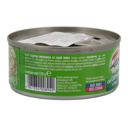 Mandy Vegetal Uienspread | Vegetarische Aufstrichpaste | Met Uien | 120 g