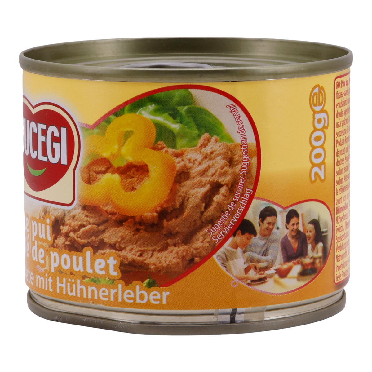 Pastete mit Hühnerleber Bucegi | Sterilisiertes Produkt | Ideal für Sandwiches | 200 g