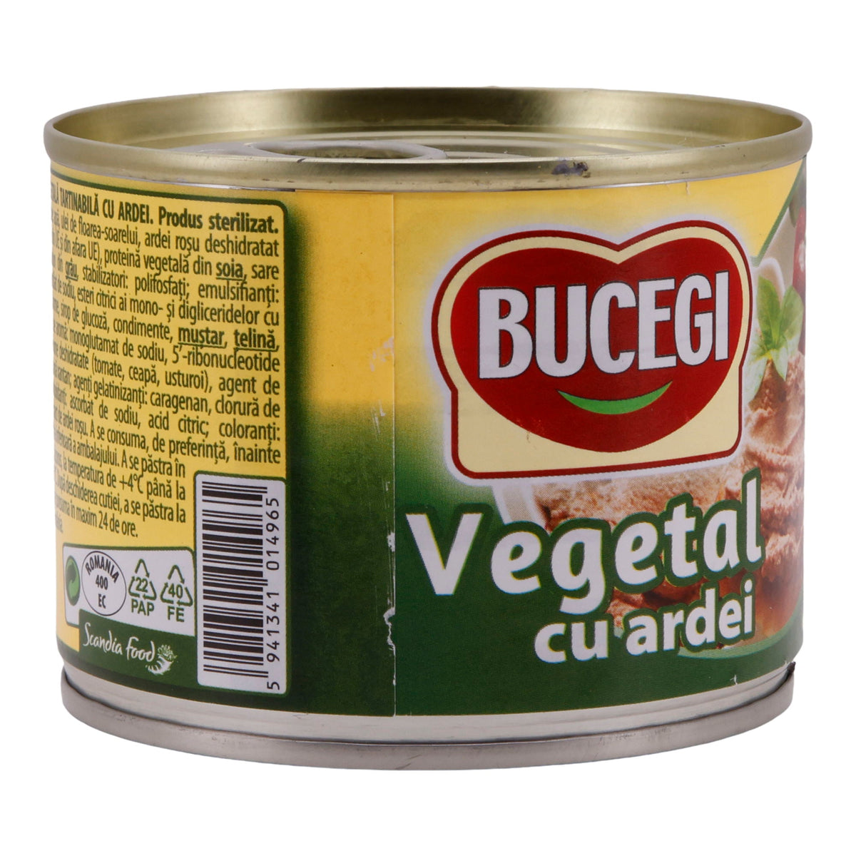 Vegetarische Pastete Bucegi | Mit Paprika | Pflanzlicher Brotaufstrich mit Paprikageschmack | 200 g BUCEGI