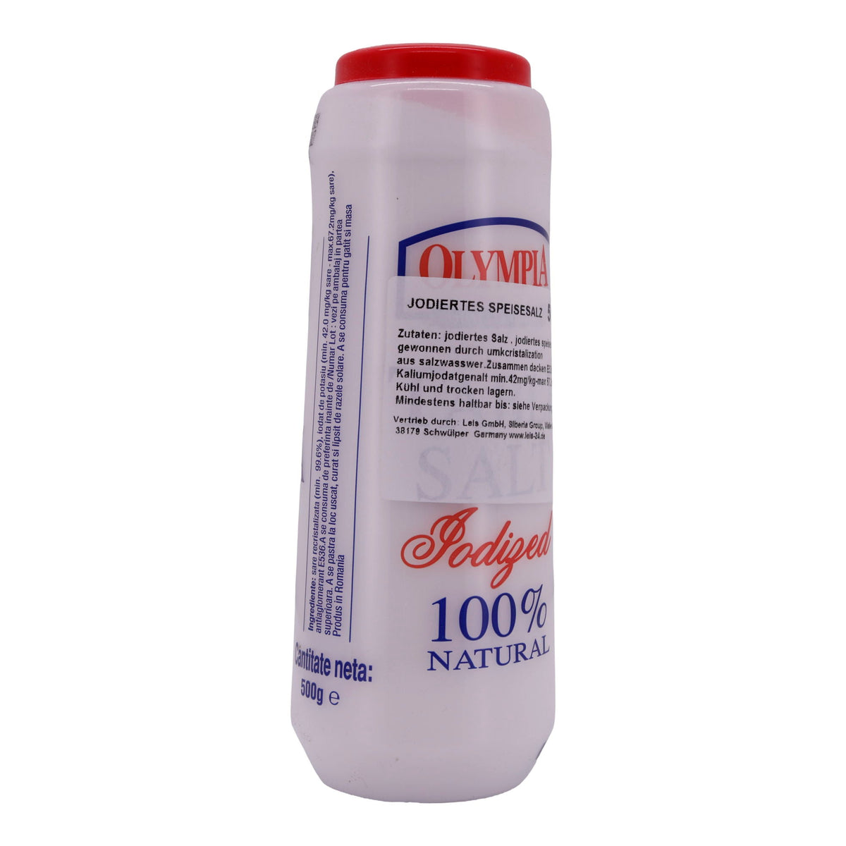 Jodiertes Speisesalz Olympia | Salz | 100 % Natürlich | 500 g OLYMPIA