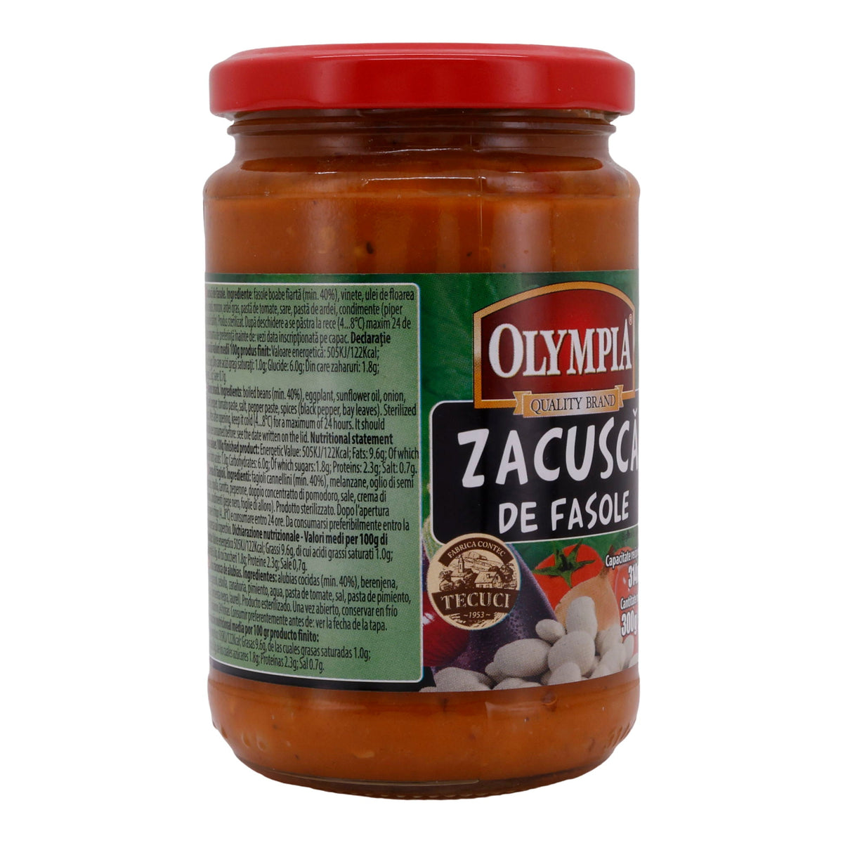 Zacuscă de Fasole Olympia | Spezialität | Traditionelle Bohnenspezialität | 300 g OLYMPIA