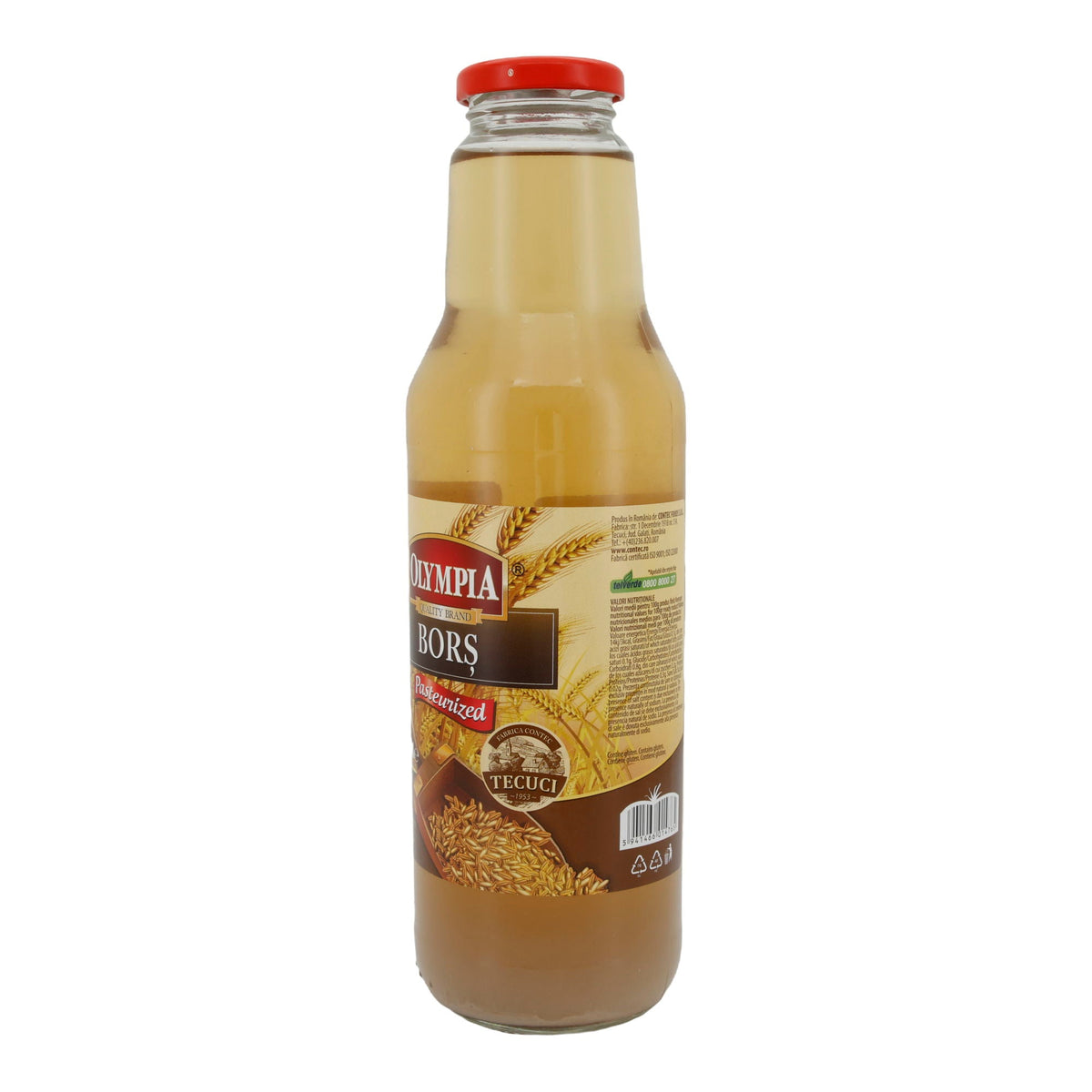 Bors Pasteurisiert Olympia | Traditioneller Würzsud mit Weizenkleie und Malzmehl | 750 ml