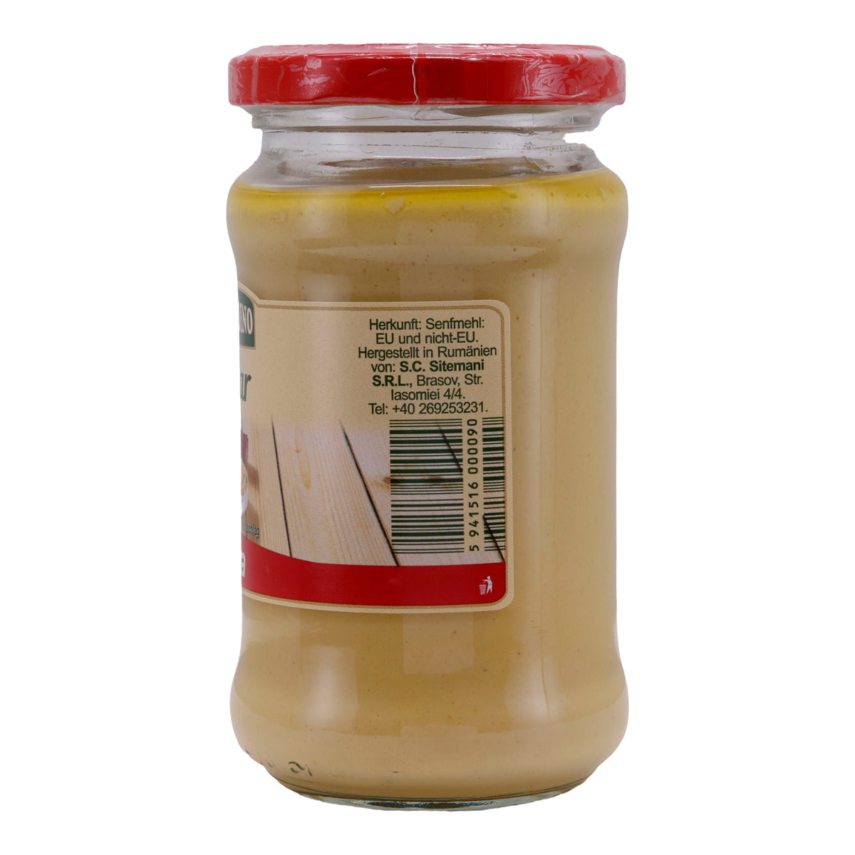 Senf Mustardino Extra | Senf | Feinster Geschmack für Ihre Gerichte | 280 g MUSTARDINO