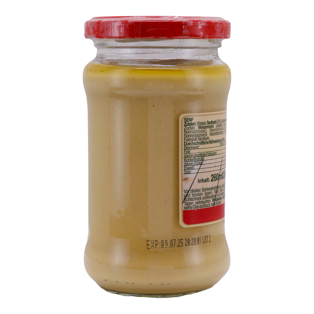 Senf Mustardino Extra | Senf | Feinster Geschmack für Ihre Gerichte | 280 g MUSTARDINO