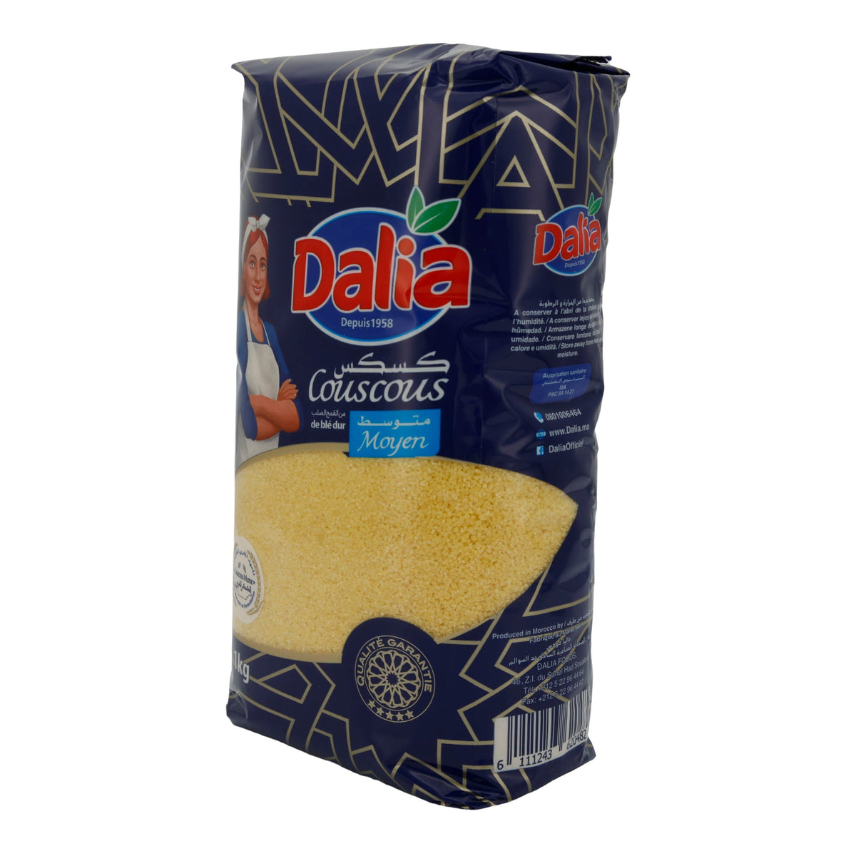 Hartweizengrieß Dalia | Couscous Mittel | Hochwertiger Hartweizengrieß | 1 kg