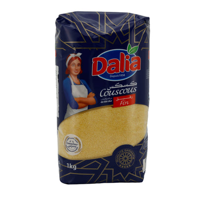 Dalia Couscous aus Hartweizengrieß | Feinster, perfekt für vielfältige Gerichte | 1 kg Packung