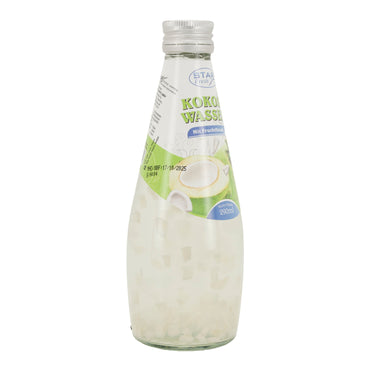 Kokos Wasser Getränk Star Fresh | Erfrischend | Mit Fruchtfleisch | 290 ml