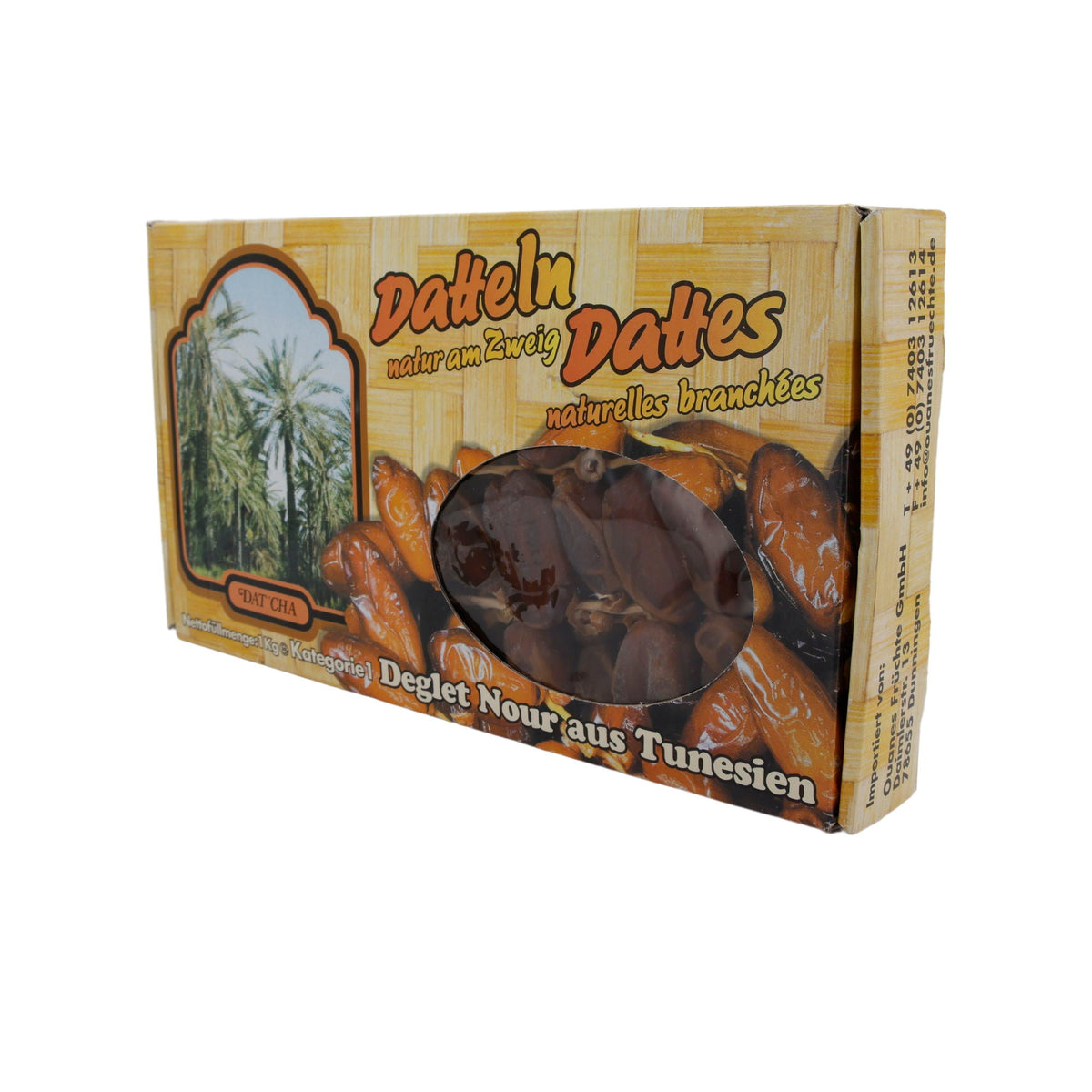 Datteln Deglet Nour | Am Zweig | Natürlich, aus Tunesien | 1 kg