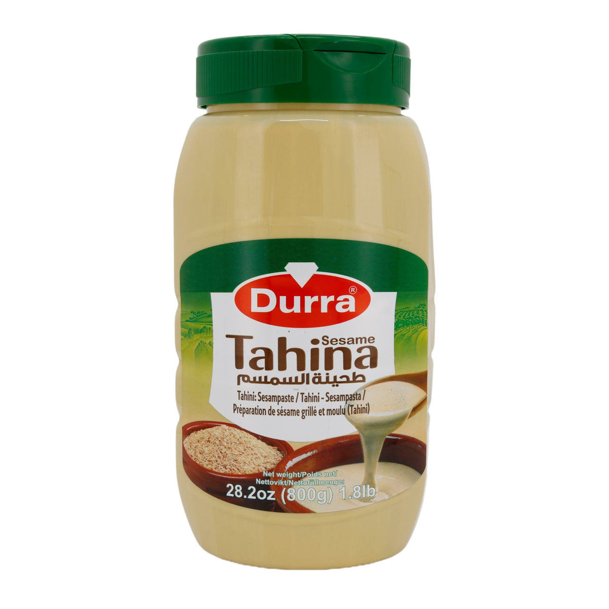 Paste Durra | Tahina | Reine Sesampaste aus 100% gerösteten Sesamsamen | 800 g