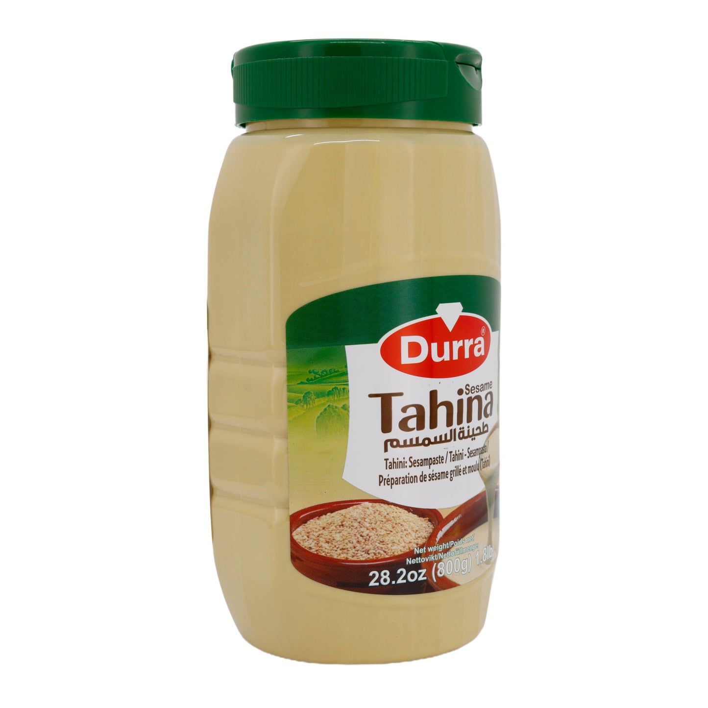Paste Durra | Tahina | Reine Sesampaste aus 100% gerösteten Sesamsamen | 800 g
