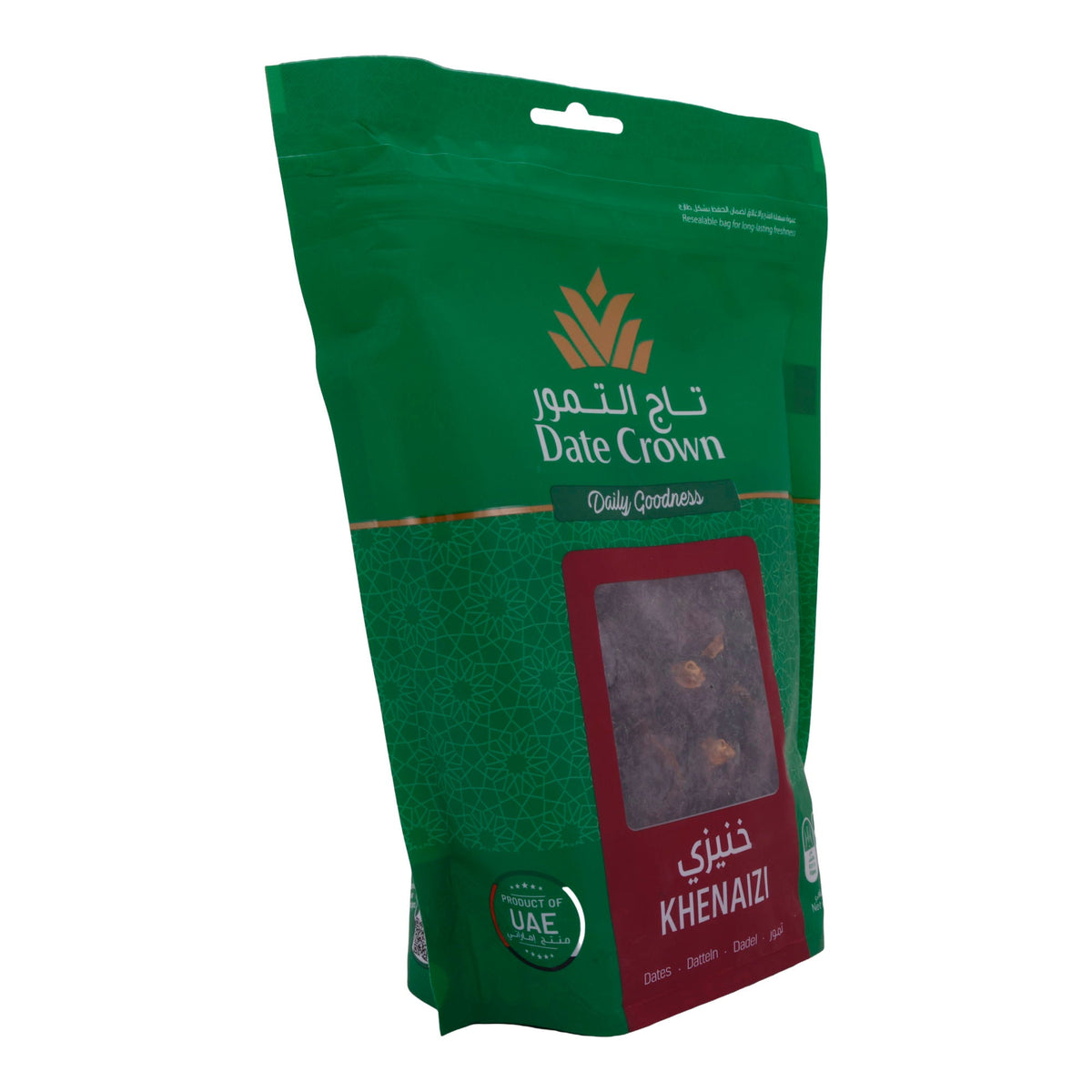 Datteln Date Crown | Khenaizi | Unentsteint, im wiederverschließbaren Beutel | 500g DATE CROWN