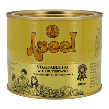 Aseel Plant-Based Fat with Butter Flavor - Premium Quality, 500 ml