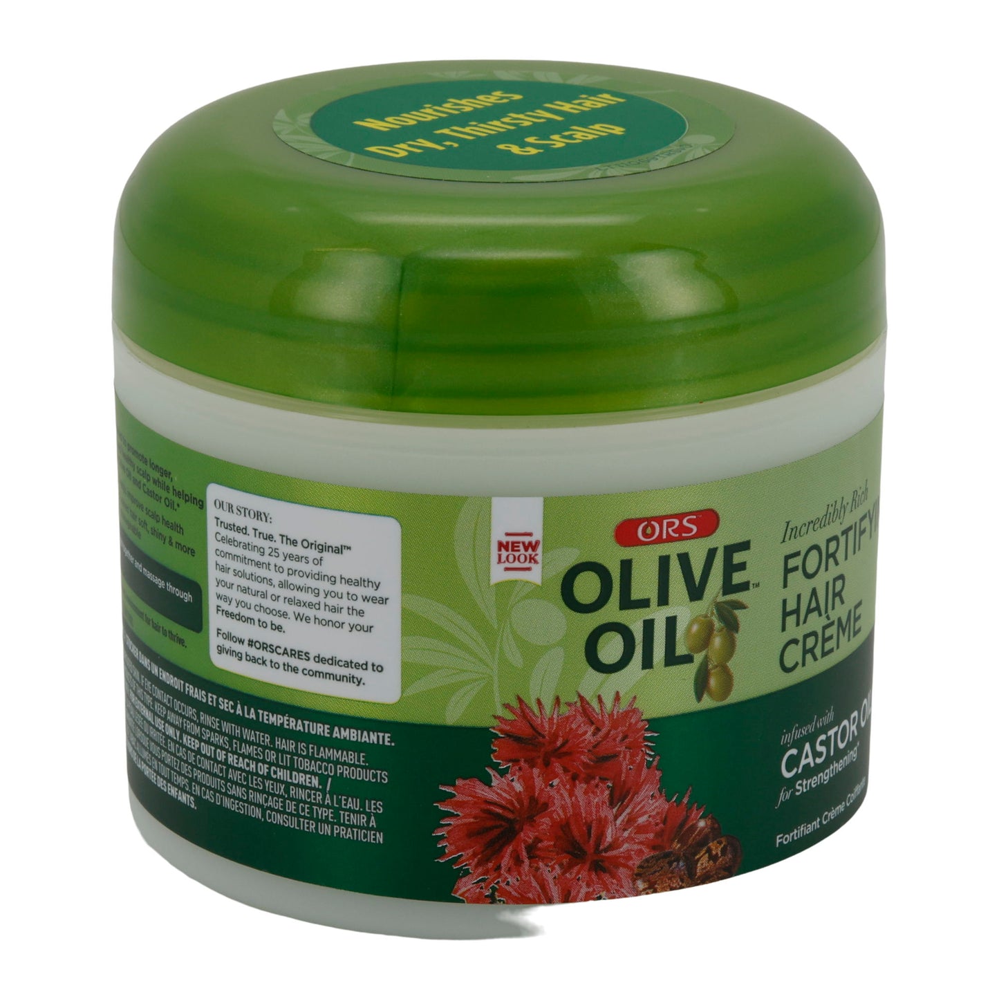 Crème ORS Olive Oil Versterkende Haarcrème | Zijdezacht Haar | Met Castor- en Olijfolie | 226 g
