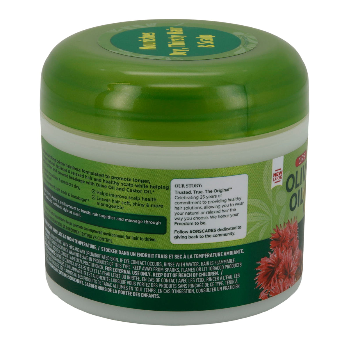 Crème ORS Olive Oil Fortifying Hair Crème | Geschmeidiges Haar | Mit Rizinus- und Olivenöl | 226 g