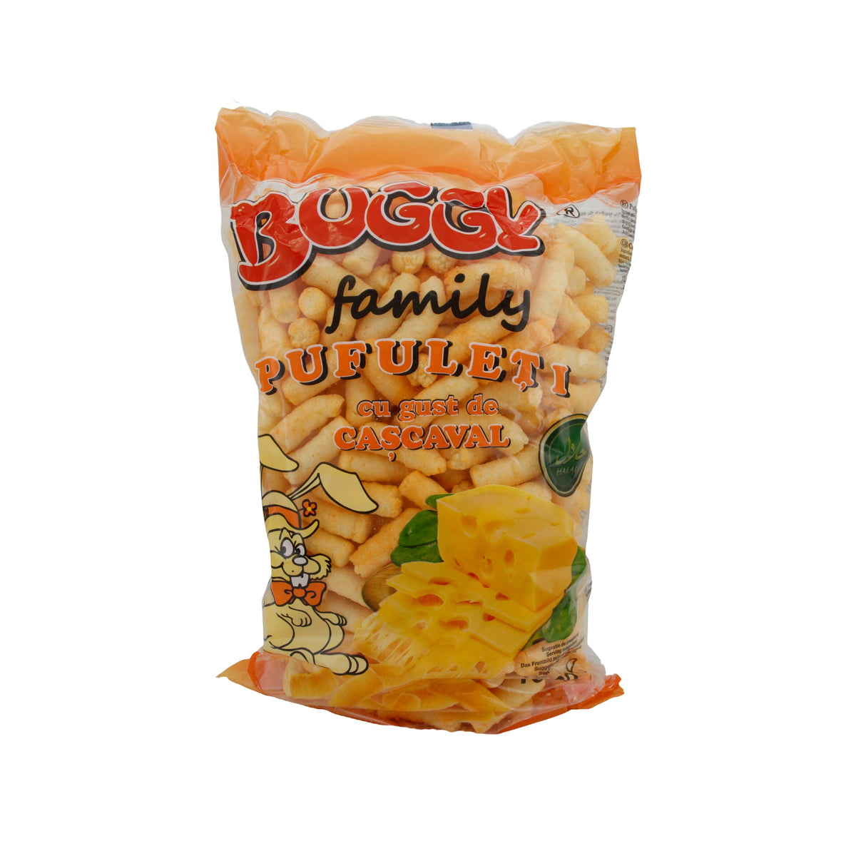 Pufuleti Buggy Family | Knusprig mit Käsegeschmack | Perfekter Snack für die ganze Familie | 150 g |