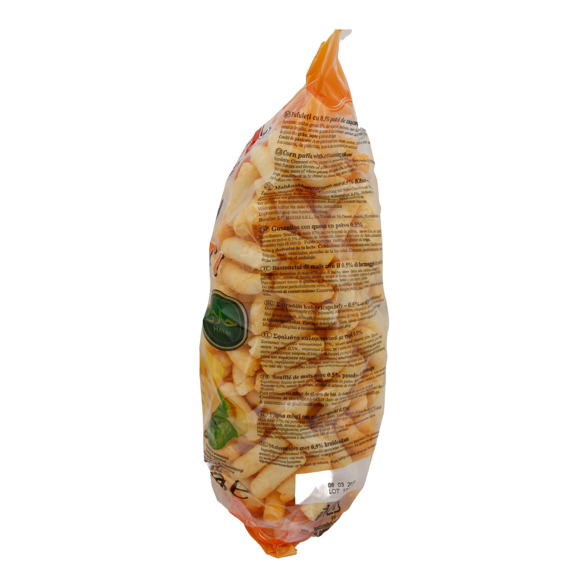 Pufuleti Buggy Family | Knusprig mit Käsegeschmack | Perfekter Snack für die ganze Familie | 150 g |